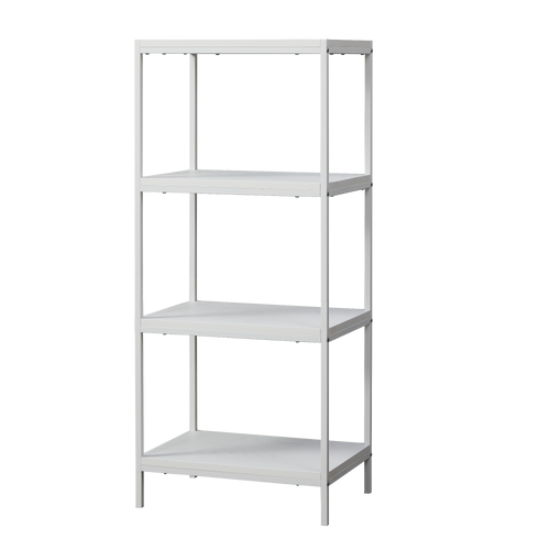 Caffoz 4-Tier Transitional Wood Bookshelf with Open Shelves White