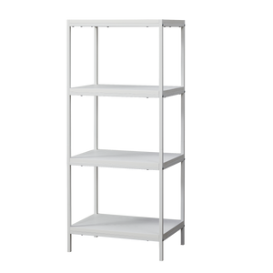 Caffoz 4-Tier Transitional Wood Bookshelf with Open Shelves White