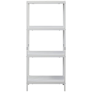 Caffoz 4-Tier Transitional Wood Bookshelf with Open Shelves White