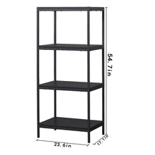 Load image into Gallery viewer, Caffoz 4-Tier Transitional Wood Bookshelf with Open Shelves White