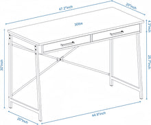 Load image into Gallery viewer, Caffoz Home Office L-Shaped Computer Corner Desk, Smoky Oak