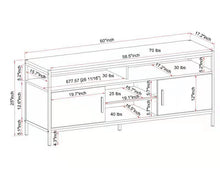 Load image into Gallery viewer, Brooklyn Series Wide TV Entertainment Media Stand