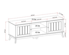 Load image into Gallery viewer, Newport Series Golden Oak 63&#39; TV Stand