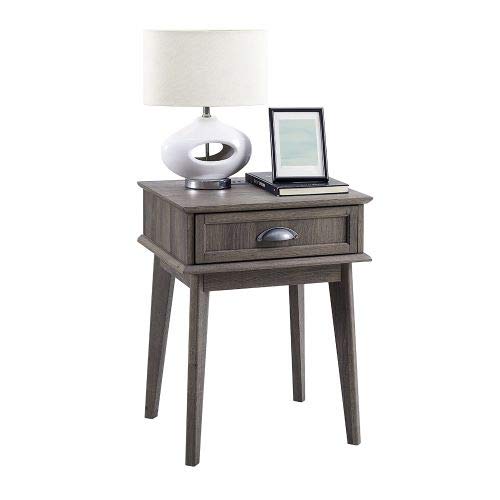 Newport Series Smoke Oak End Table with Drawer