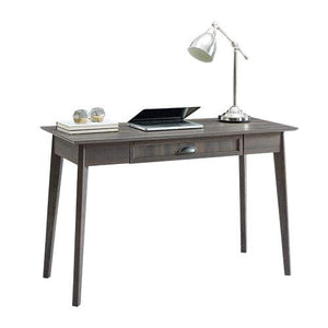 Newport Series Smoke Oak Writing Desk with USB Hub