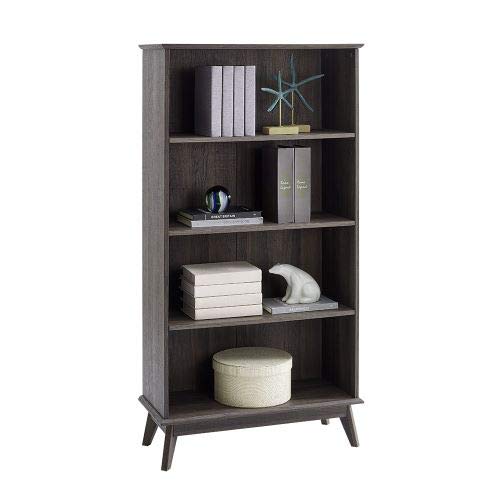 Newport Series Smoke Oak 4 Tier Bookcase