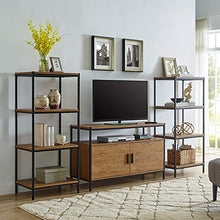 Load image into Gallery viewer, Brooklyn Series Oak Brown 4 Tier Bookshelf