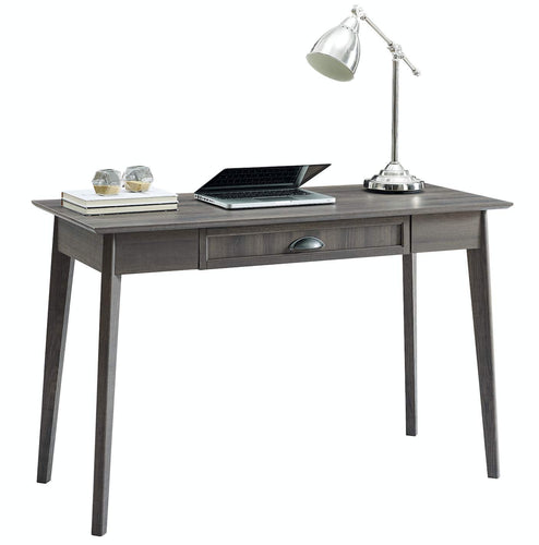 Newport Series Smoke Oak Writing Desk with USB Hub