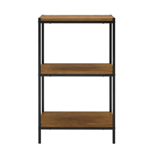 Brooklyn Series Oak Brown 3 Tier Bookcase