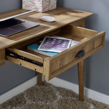 Load image into Gallery viewer, Newport Series Golden Oak Writing Desk with USB Hub