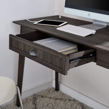 Load image into Gallery viewer, Newport Series Smoke Oak Writing Desk with USB Hub