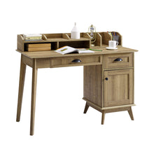 Load image into Gallery viewer, Newport Series Golden Oak Writing Desk with Hutch