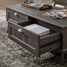 Load image into Gallery viewer, Newport Series Smoke Oak Coffee Table with Drawers