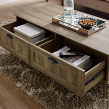 Load image into Gallery viewer, Newport Series Golden Oak Coffee Table with Drawers