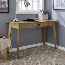 Load image into Gallery viewer, Newport Series Golden Oak Writing Desk with USB Hub