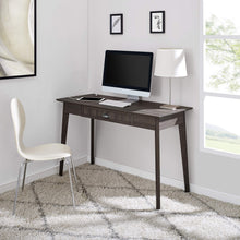 Load image into Gallery viewer, Newport Series Smoke Oak Writing Desk with USB Hub