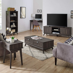 Newport Series Smoke Oak Coffee Table with Drawers