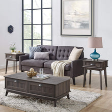 Load image into Gallery viewer, Newport Series Smoke Oak Coffee Table with Drawers