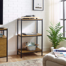 Load image into Gallery viewer, Brooklyn Series Oak Brown 3 Tier Bookcase