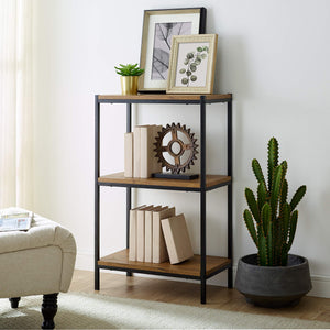 Brooklyn Series Oak Brown 3 Tier Bookcase