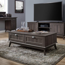 Load image into Gallery viewer, Newport Series Smoke Oak Coffee Table with Drawers